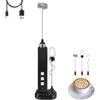 A71G-Rechargeable Milk Frother Handheld With 1 Detachable Stainless Whisks,Mini Frother Wand For Coffee,Matcha,Protein Shakes