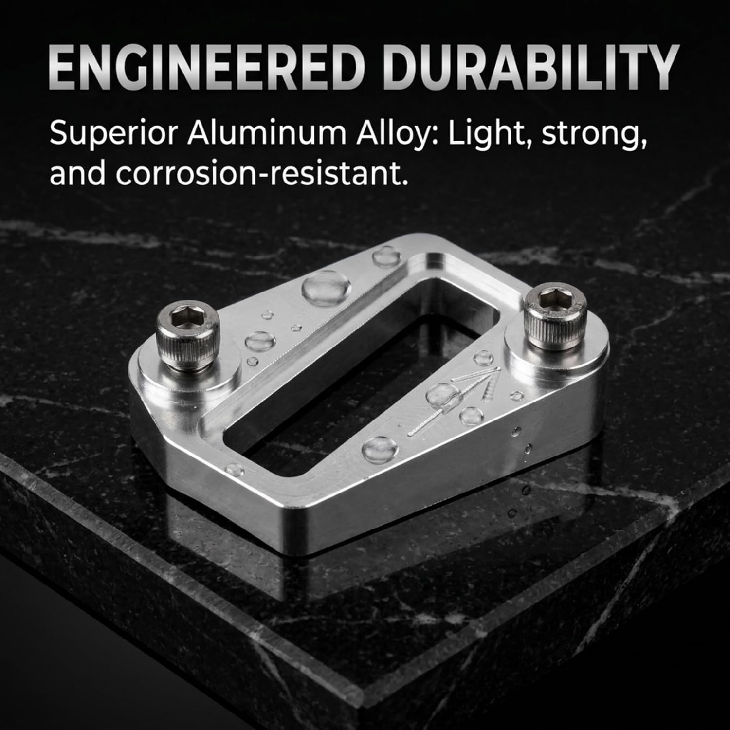 

MAF Bung Mount Weld Flange, Mass Air Sensor Installation Rack, Thick Aluminum Alloy Card Slot MAF Sensors to Cold air Pipe Tubing Cold Side Turbo Fit
