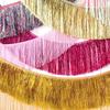 30*200cm Tassels Fringes Banner Shiny Rain Silk Curtain New Garland Curtain  For Wedding Birthday