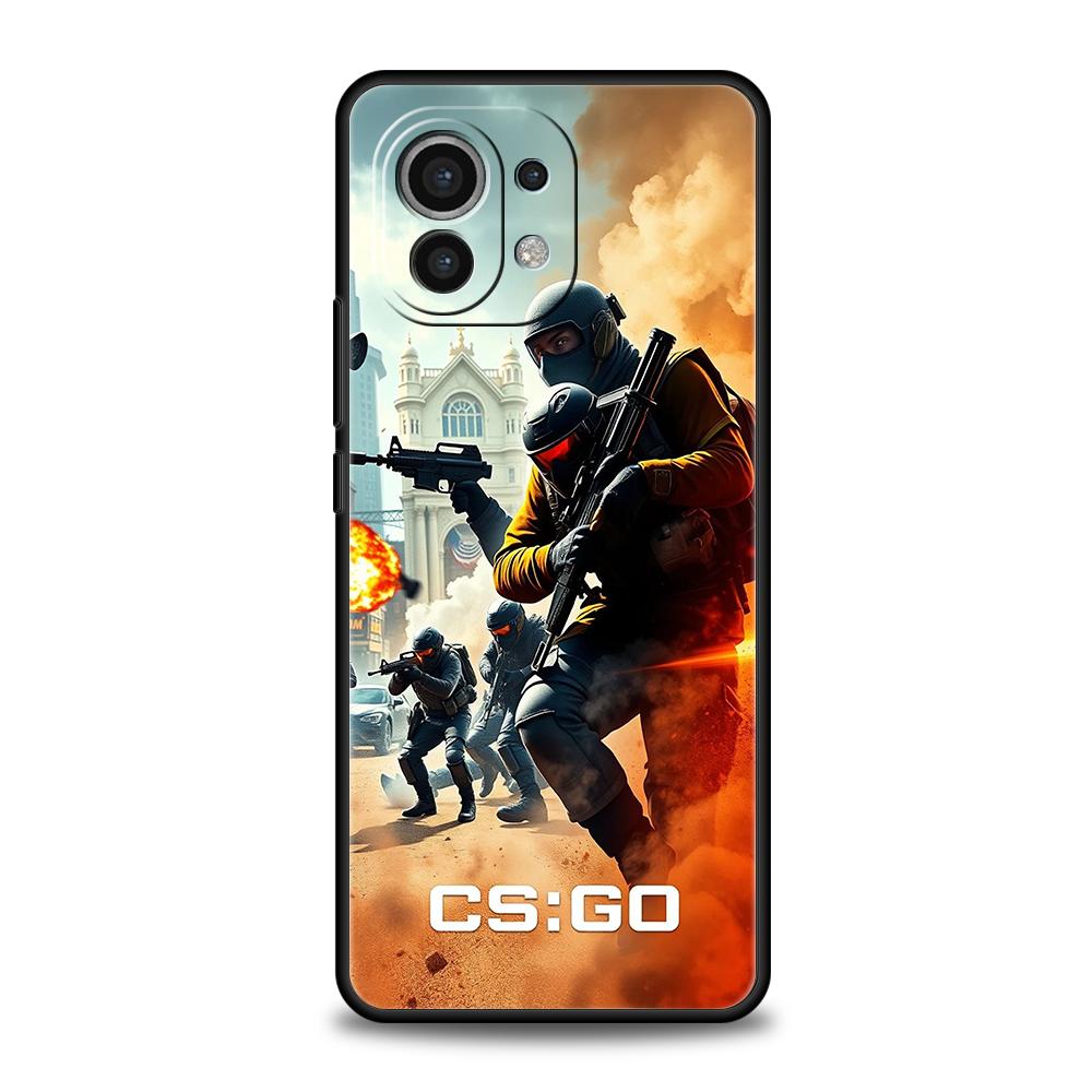 Phone Case Cover for Xiaomi Mi 15/14/13/12/11/Ultra/14T/13T/12T/11T/10T/Pro/Lite/5G Soft TPU Shell Counter Strike CS GO Hot Game