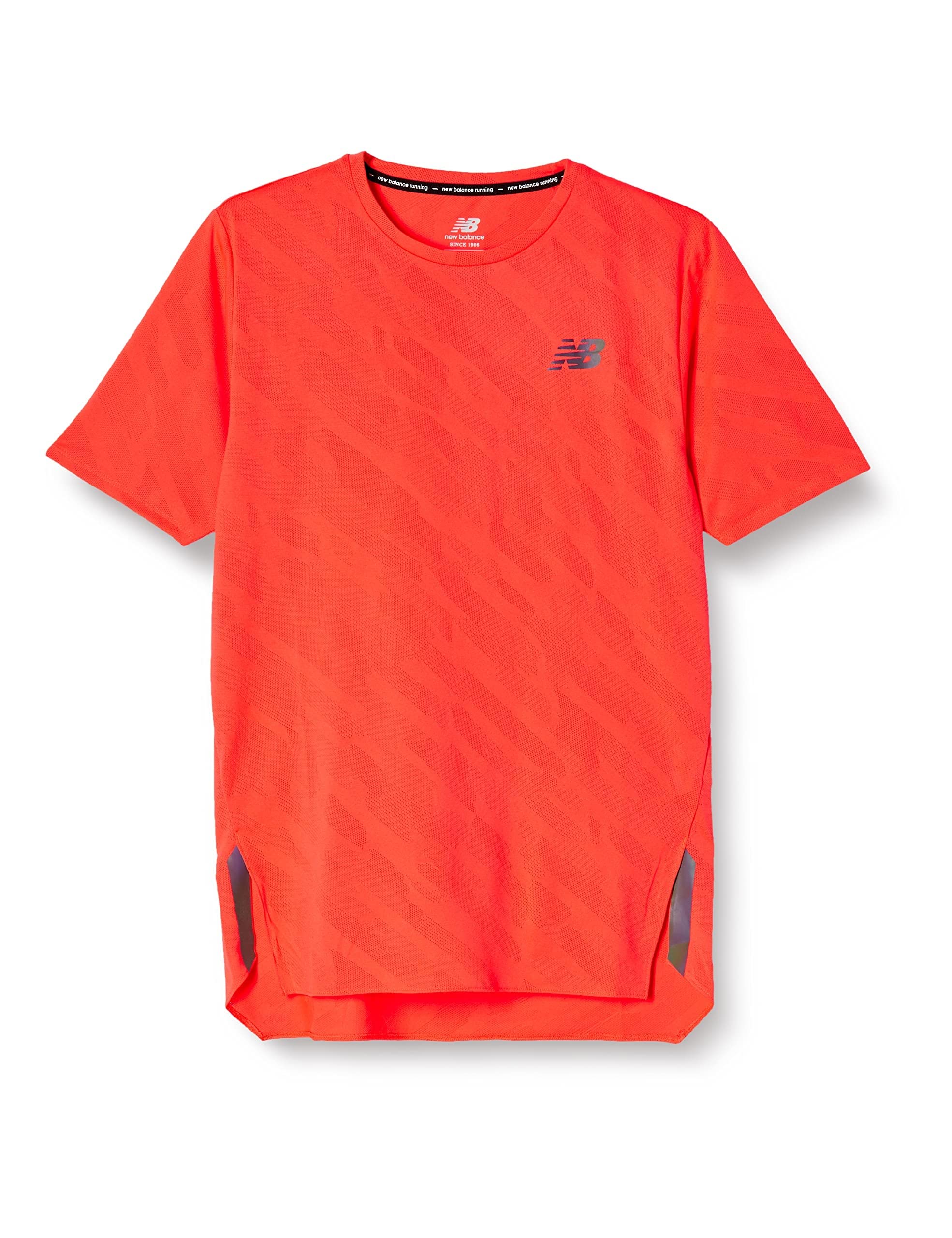 

Q Speed Jacquard Short Sleeve MT23281 Short Sleeve ERE S [New Balance] T-Shirt T-Shirt (Electric Red)