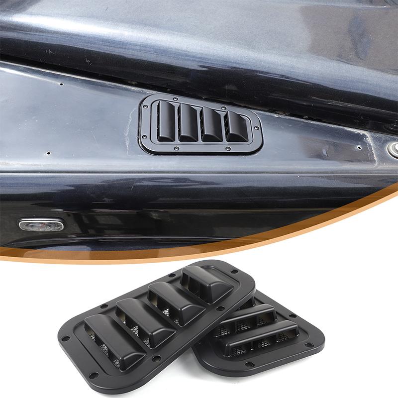 For Land Rover Defender 2004-19 Front Engine Hood Ventilation Cover Steel Air Intake Scoop Air Outlet Snow Cover Car Accessories
