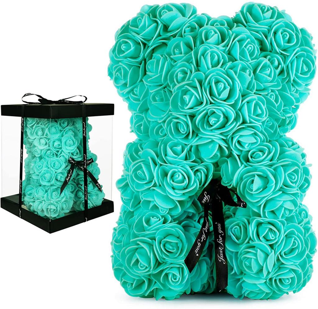 Saint Valentin 2025 Teddy Flowers Rose Decoration Foam Bear Rose Teddy Bear With Box Teddy Bear for Flowers Decoration