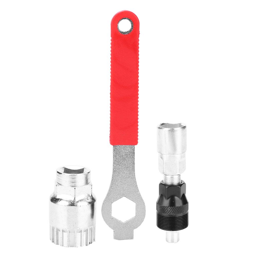 Crank Extractor Bottom Bracket Remover Steel Crankset Repair Tool Set for Bicycle Bike