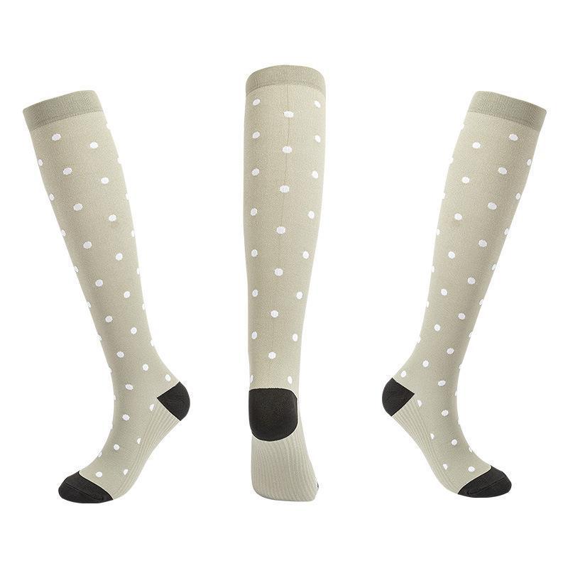 Unisex Outdoor Compression Sports Socks: Elastic, Knee-High, for Cycling & Fitness