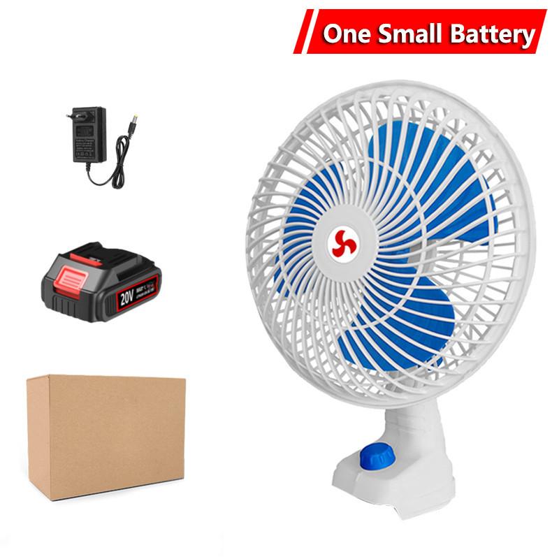 8 Inches Wireless Electric Fan Outdoor Portable Metal Strong Wind Fan Rechargeable Small Desktop Camping Fan