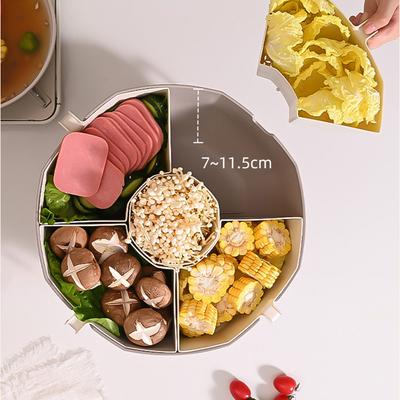 Cestello Scolapasta per Hot Pot da Cucina Rotante Portatile Contenitore per Cibo per Hot Pot per Ristorante