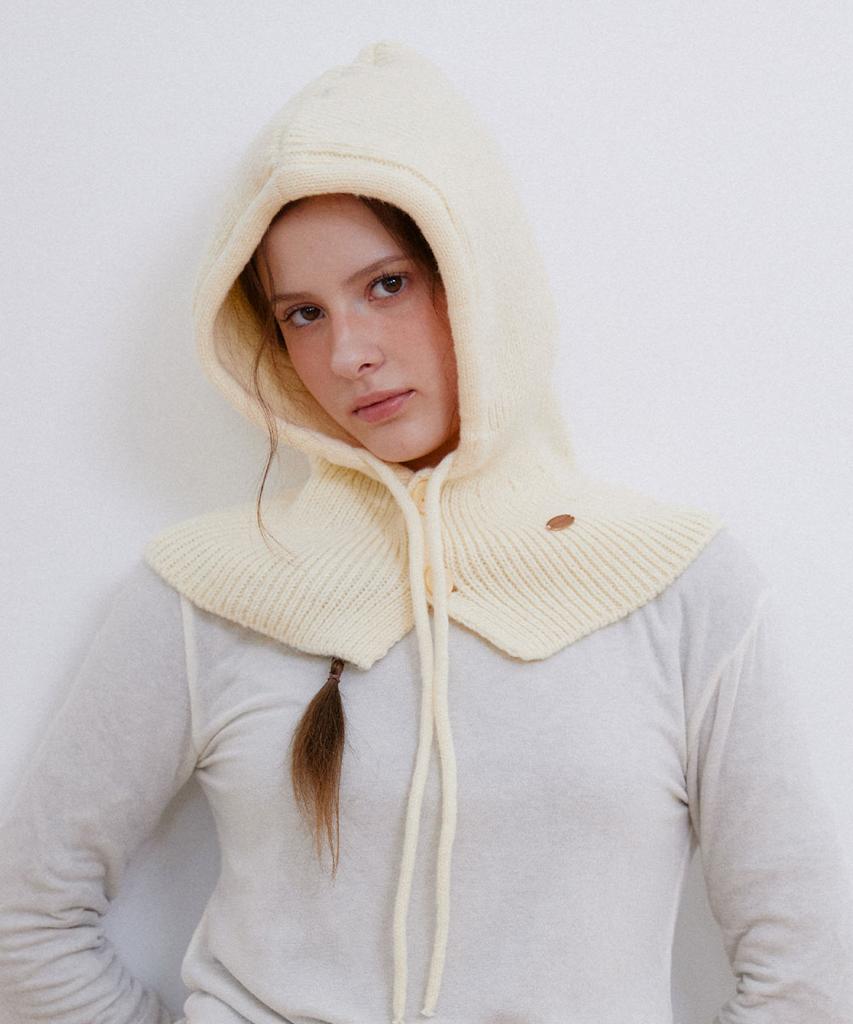 Hallen Two Button String Balaclava (C056_Ivory)