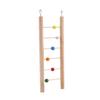 Wood Bird Parrot Ladder Climbing Toy Hanging Swing For Bird Cage Pet Toys With Beads