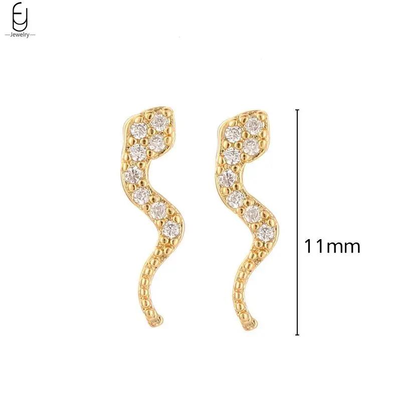 925 Silver Needle Vintage Snake Earrings Women Gold Round Ear Clips Punk Style Fashion Hoop Earrings Women Jewelry