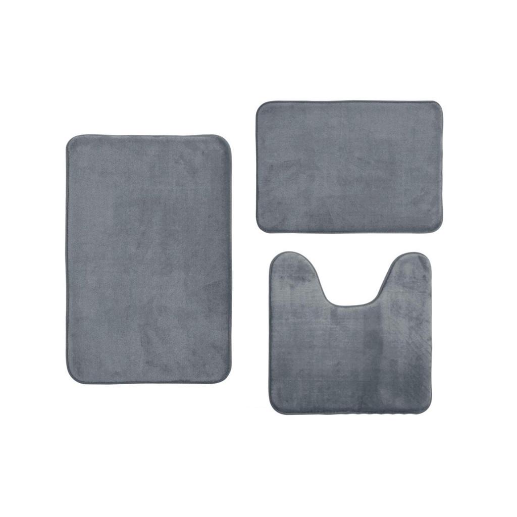 Korálový sametová paměťová pěna rohožka do koupelny savá ne-koberec 3 ks/sada