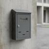 WallMounted Mailbox Versatile Outdoor Key Lock WeatherResistant Secure Wall Drop Box for