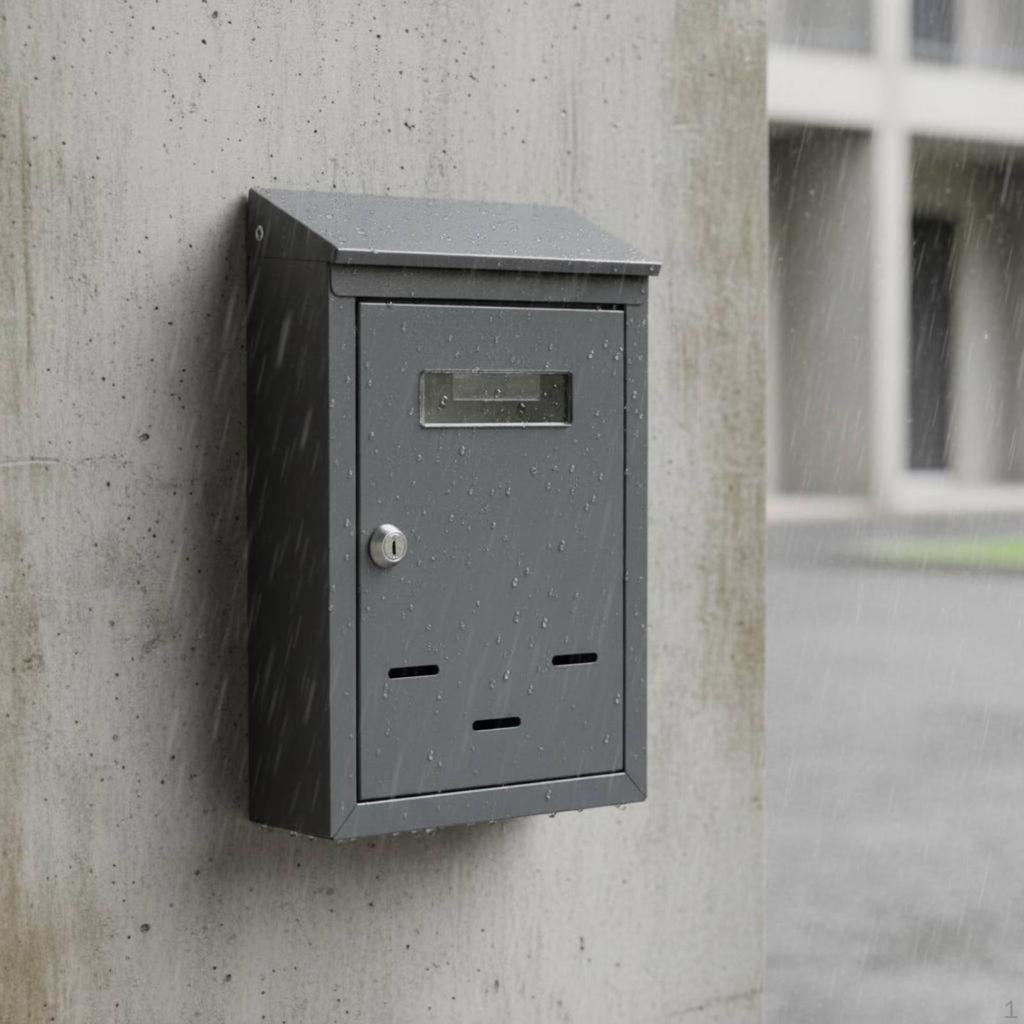 WallMounted Mailbox Versatile Outdoor Key Lock WeatherResistant Secure Wall Drop Box for