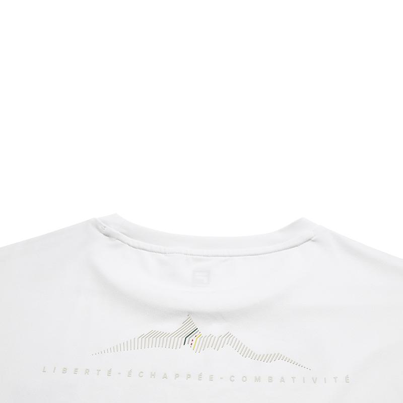 FILA Urban Explore Fashion Minimalist Sports Training Outdoor Versatile Comfortable Short Sleeve T-Shirt Women tops Jade-White A11W618102FWT