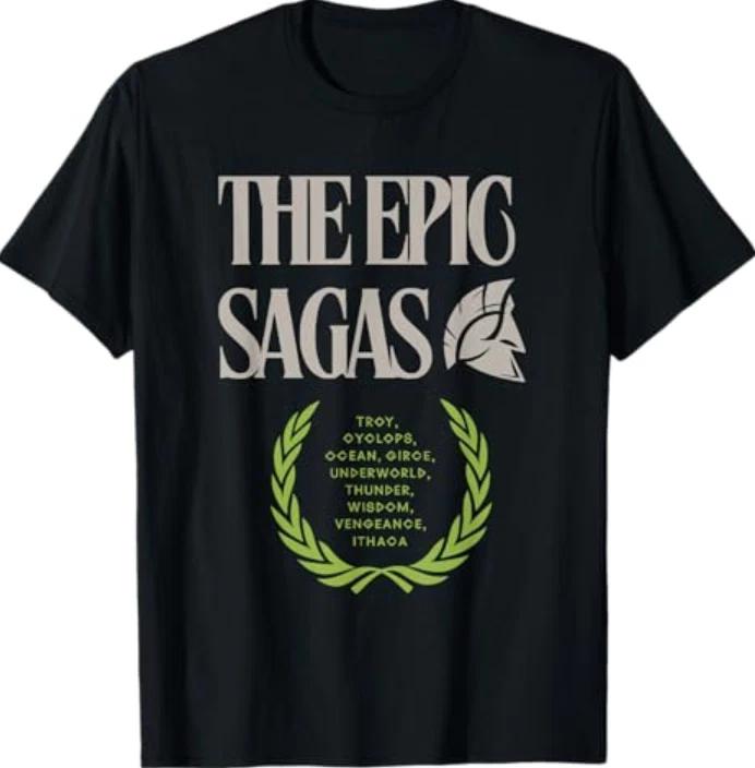 The Epic Sagas Gift Odysseus Musical T-Shirt XL