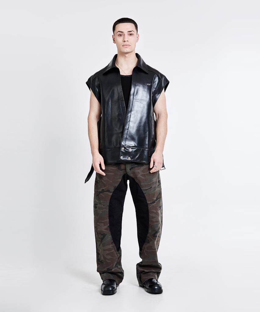 51Peosenteu Lining Cargo Pants - Camo Black