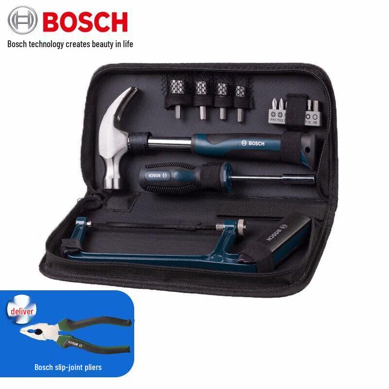 Набор бытовых многофункциональных ручных инструментов Bosch из 15 предметов, вилка CN (адаптер в комплекте)