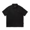 Li Ning Trendy Sports Series Casual Minimalist Solid Color Short Sleeve Polo Shirt Unisex Polo Shirts Black APLV429-1