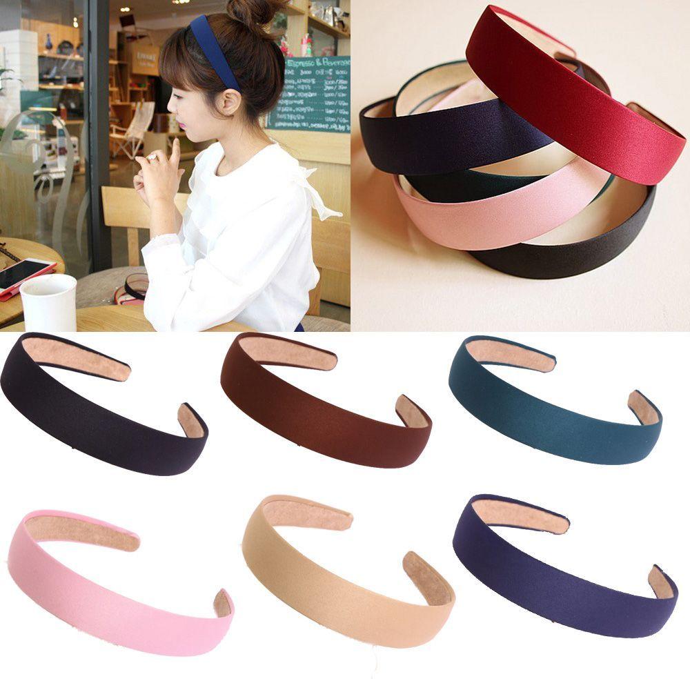

New Headwear Korean Girls Cloth Hair Hoop Headband Plastic Women Hair Band