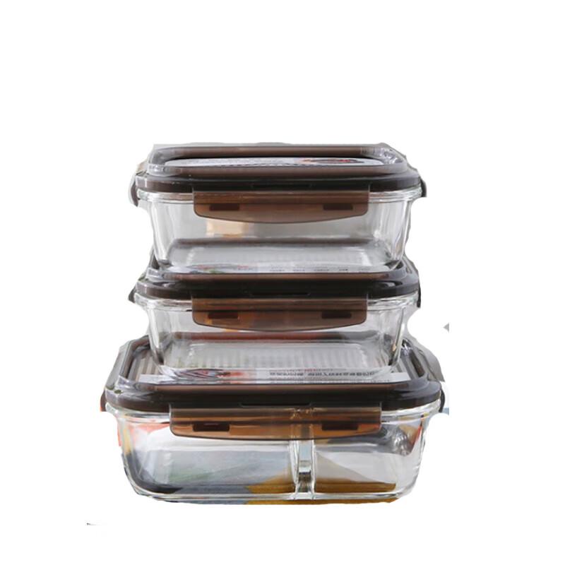 LocknLock Heat-Resistant Glass Food Container Set