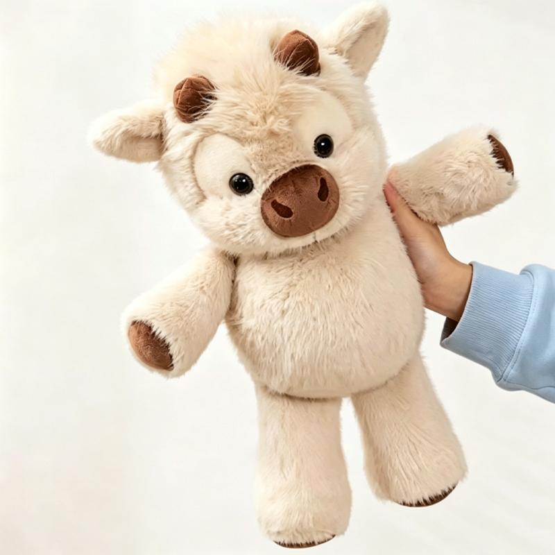Kawai Highland Cattle Plushie Stuffed Animal