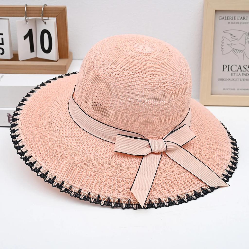 Summer New Arrival Fashion Women'S Straw Hat, Beach Sun Hat With Uv Protection