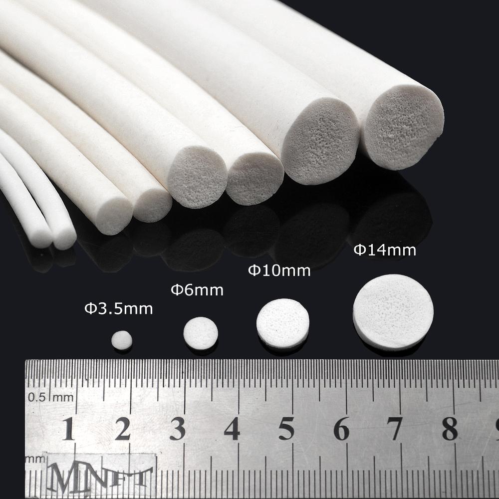 MNFT 1Bag Silicone Clinder Elastic Foam Strips Floating for Fishing Lure DIY Fly Tying White Color Fly Tying Material
