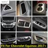 Car Rear Box AC Air Outlet / Window Lift / Head Lamp Light / Water Cup Cover Trim Accessories For Chevrolet Equinox 2017 -