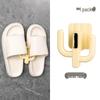 No-Drill Wall-Mounted Slipper Rack - Bathroom Storage Hook Shelf