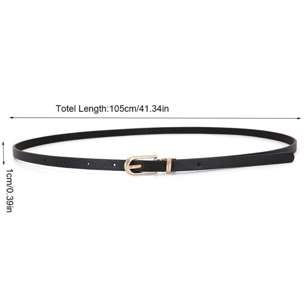 Colore Caramella Pelle PU Cintura in Vita Cintura Regolabile Sottile Cinturino in Vita Fibbia in Lega Cintura Sottile in Vita Decorazione per Maglione