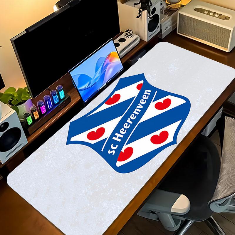 SC Heerenveen Mouse Pad, Large Gaming Desk Mat, Non-slip XXL Mousepad for Laptop & Tablet, Mini PC Playmat with Stitched Edges