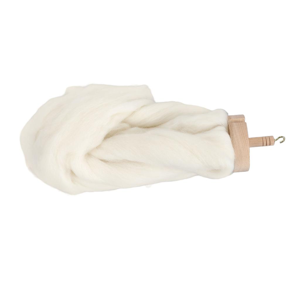 Wooden Drop Spindle Professional DIY Yarn Spinning Kit with Wool Top for Beginners for Sewing