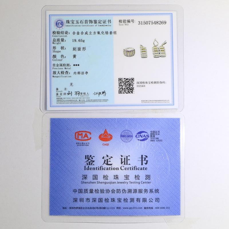 Silver Color Bridal Jewelry Cubic Zirconia Beads Jewelry Sets For Women Wedding Accessories