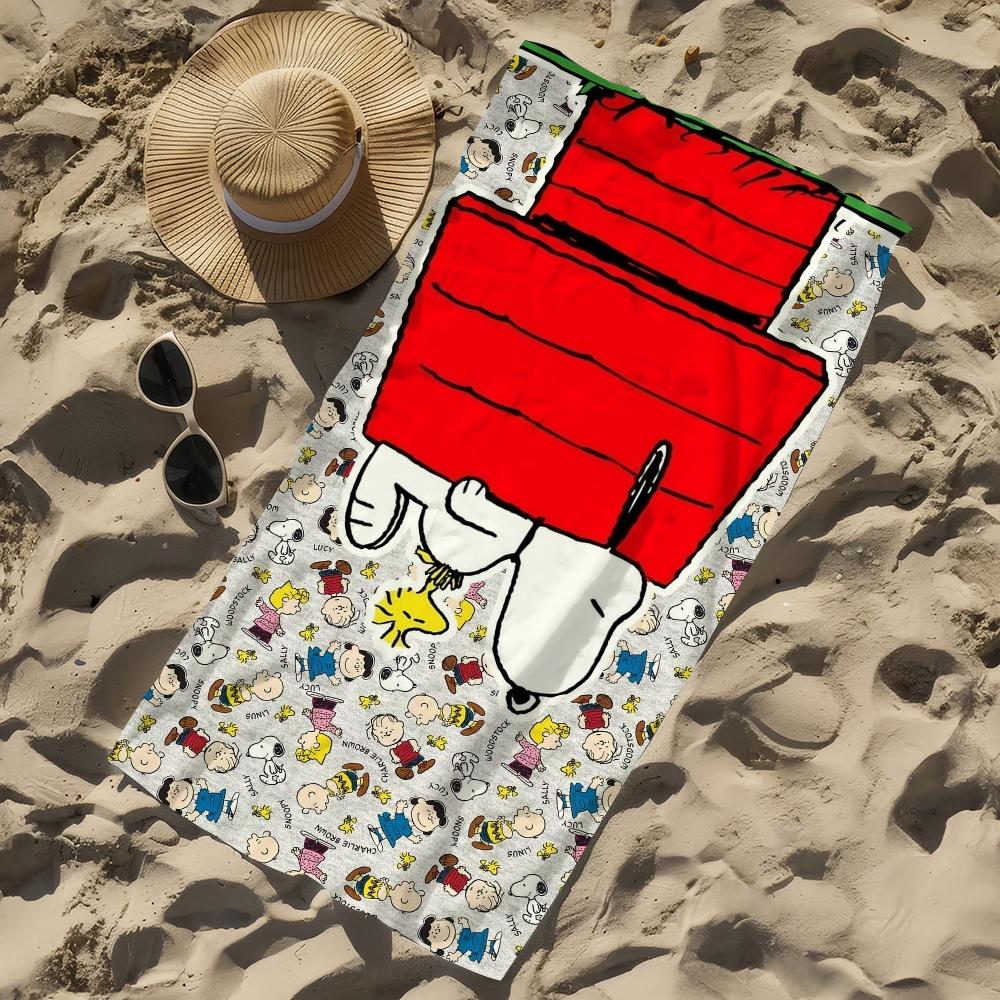 Towel Cartoon Beach Quick S-Snoopys-S Dry Pool Camping Towels Travel Soft Gift Gym Shower Cute Sports