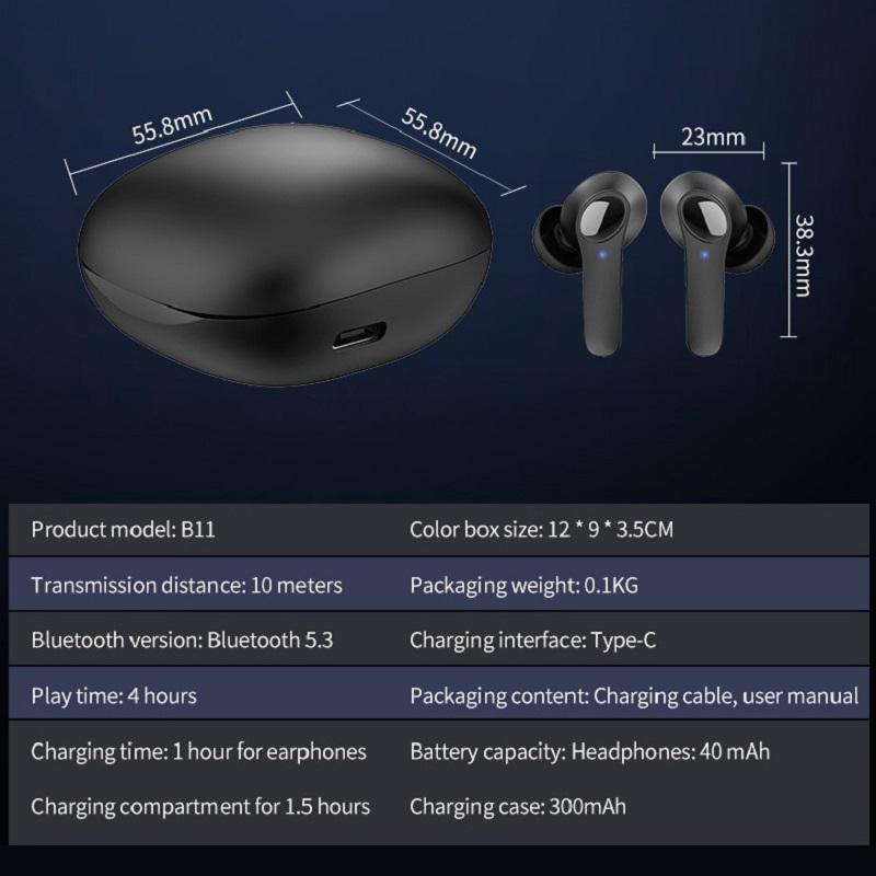New Translation Headphones 144 Translanguages instant Translate Smart Voice Translator B11Wireless Bluetooth Translator Earphone