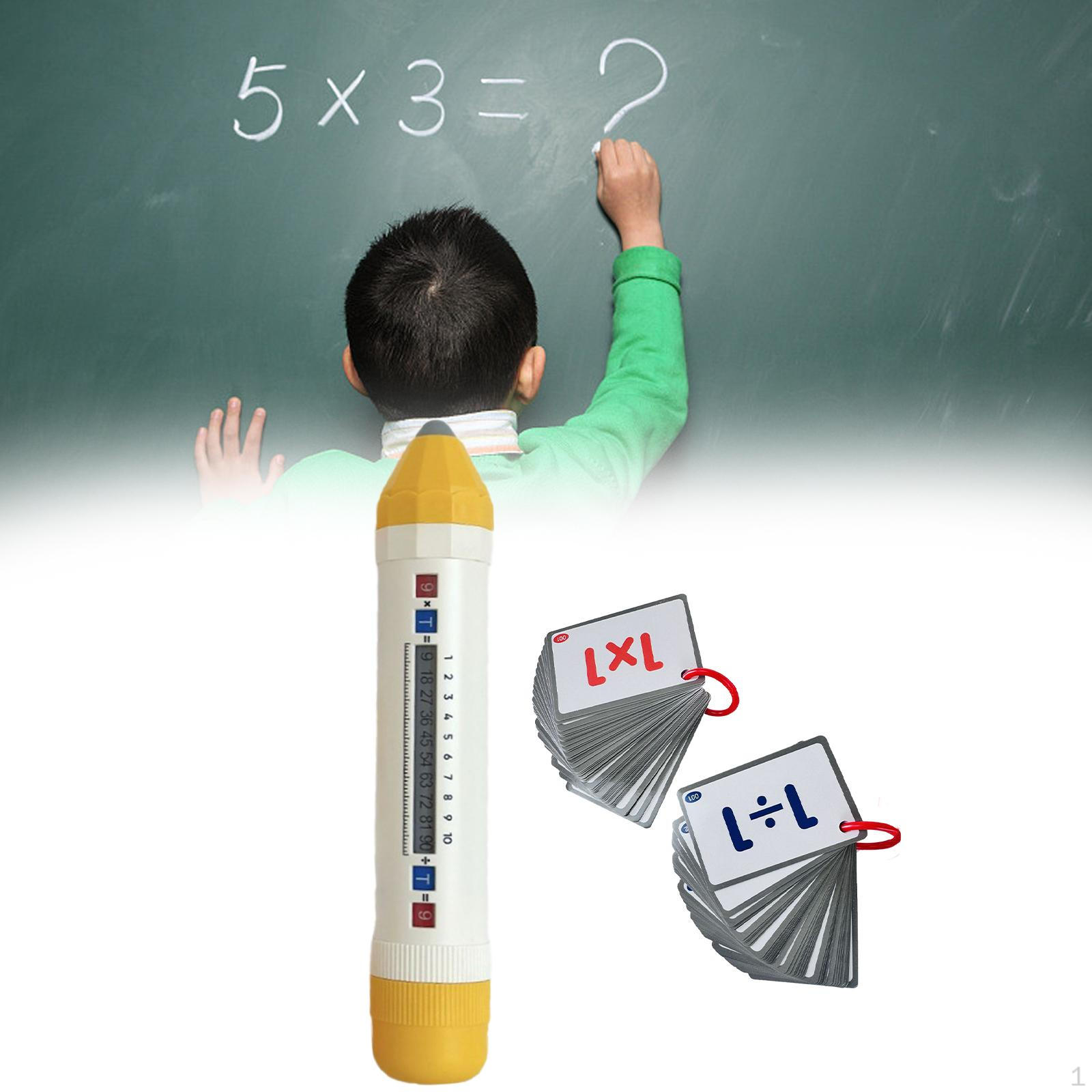 

Ручка для обучения умножению и делению, легкая обучающая игрушка для математики Pen with Cards