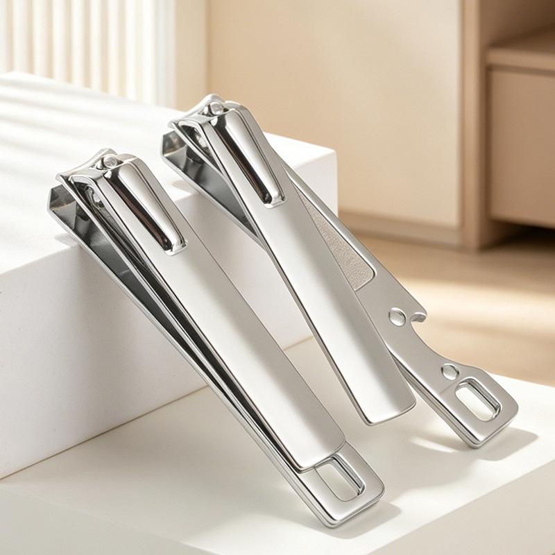 Large Flat Edge Nail Clippers with Built-in File