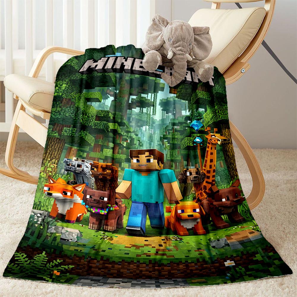 Minecraft 41 Blanket Soft & Cozy Suitable for Sofa Couch Office Chair for All Seasons Warmthful Decor Birthday Christmas Gift Blanket