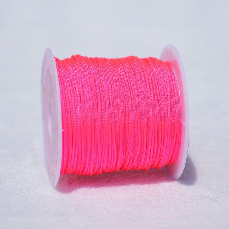 

No. 72 Jade Thread Braided Bracelet Special Rope Hand-Knitted Rope Carrying Strap Red Line Pendant Bracelet Rope DIY Material Peach