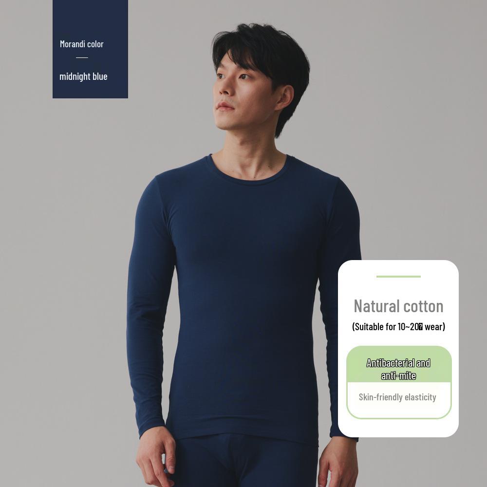 

Мужской хлопковый термокомплект - Подростки до пожилых, Тонкий, Большой размер, Фланелевый, Теплый для осени/зимы L