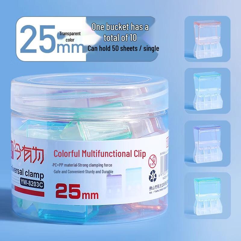 Multifunction Transparent Push Clips
