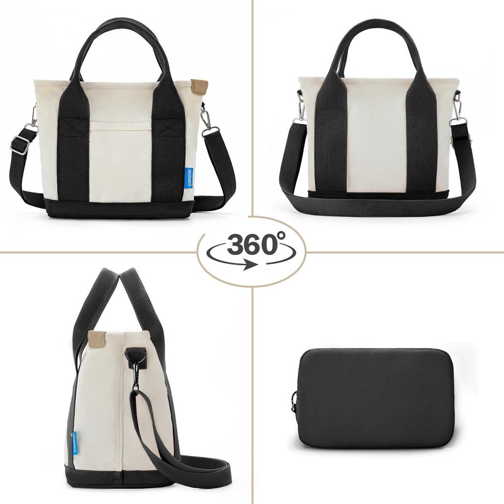 Tote Bag for Canvas Shoulder Crossbody Mini Lunch Mini Unisex [Sitengle] Women, Bag, 2-Way Bag, Divided, Tote, Small, Mother's Bag, Bag, Handbag,
