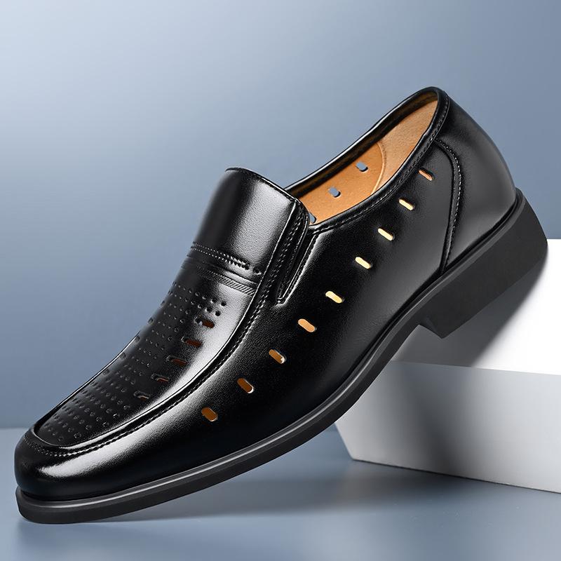 

Новые ажурные мужские броги от модного дизайнера весна-осень большого размера из дышащей кожи для мужчин 37