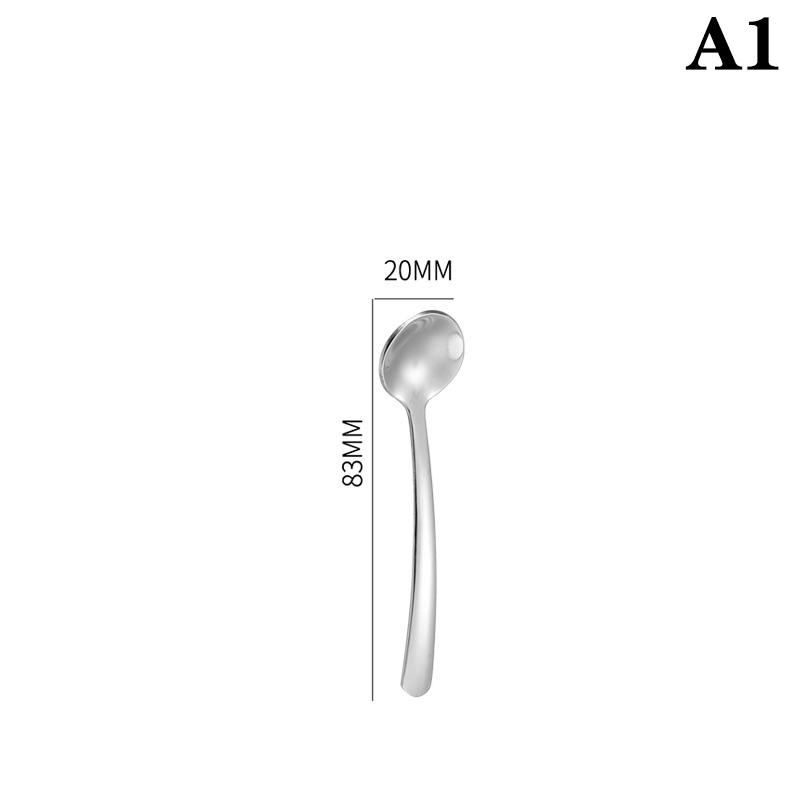 

Ложка для специй из нержавеющей стали 304, утолщенная корейская маленькая круглая ложка, ложка для смешивания, полированная, домашняя кухонная посуда