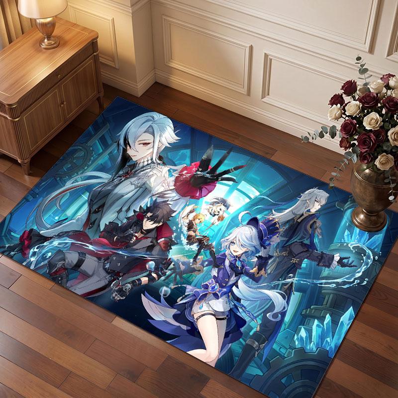 Genshin Impact Rug Soft Thick Non Slip Floor Carpet for Bedroom Living Room Home Decor