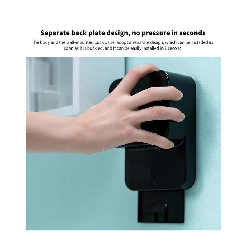 280ml Wandmontierter USB Automatischer Seifenspender Induktions Handwaschgerät 1500mAh LED Temperaturanzeige Seifenspender