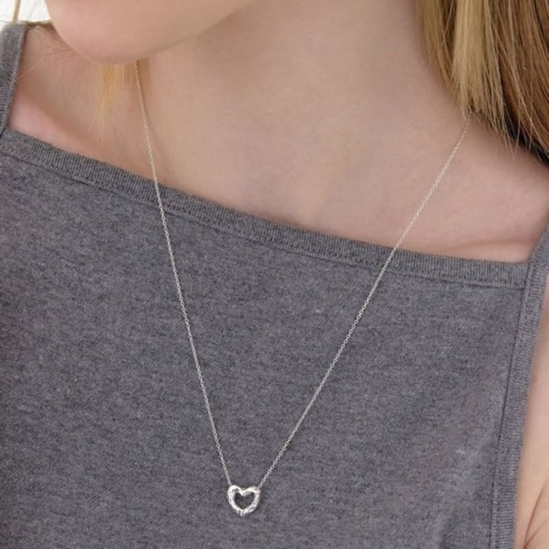 moi moi Melting heart necklace