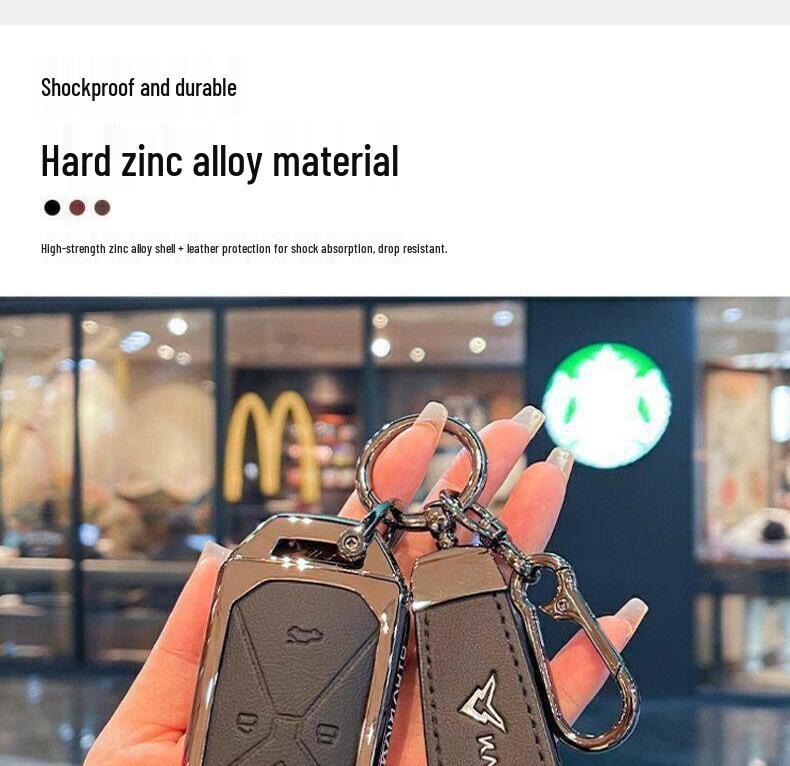Compatible with 26 Kaiyi Shiyue Models: Kunlun iHD X7iHD New Energy Metal Car Key Fob Case