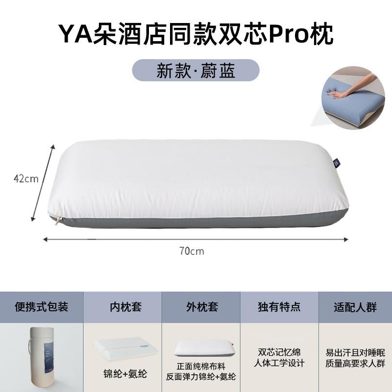 Ergonomic Memory Foam Pillow Side Sleepers Cervical Support Deep Sleep Adult Kids Cotton Cover
