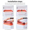Trash Can Household Bathroom Living Room Creative High-End Simple Covered Automatic Packaging Garbage Bucket 10/15L Storage Bin